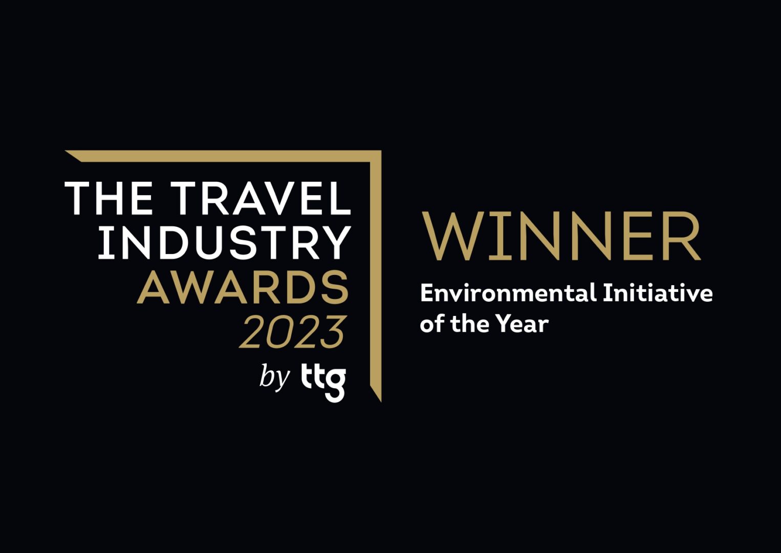 The Travel Industry Awards 2023 by ttg Environmental Initiative of the Year